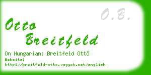 otto breitfeld business card